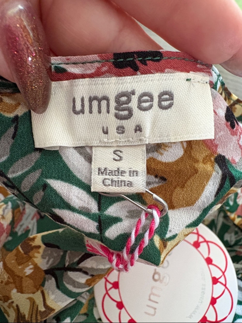 Umgee Green Multi Floral Patchwork Duster Kimono - Picture 4 of 4
